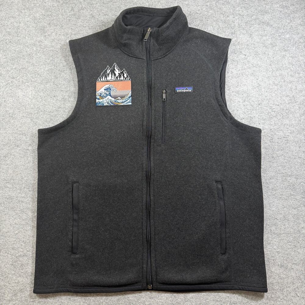 Patagonia Better Sweater Vest Mens XL Gray Full Zip Fleece Outdoor Hiking